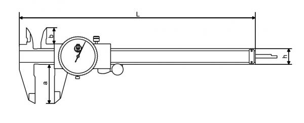 Uhren-Messschieber, Abl. 0,01 mm